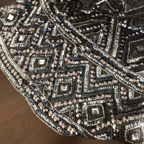 Adrianna Papell beaded sequin cocktail dress - Picture 5 of 10